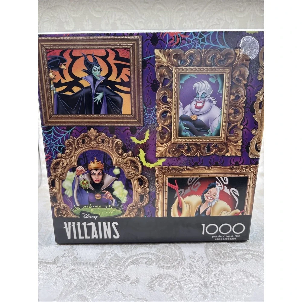 NIB Disney Villains 1000 Piece Puzzle 24×18 Red Barn Ceaco Puzzle